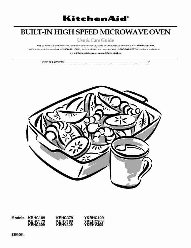 KitchenAid Microwave Oven KBHV109-page_pdf